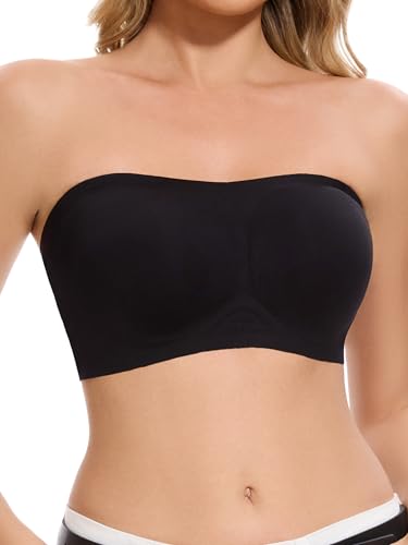 HBselect Sujetador sin Aros Mujer con Relleno Cómodo Minimizer Bralette Sujetador Push Up Mujer sin Costuras con Extra Extensor