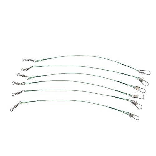 VGEBY 100PCS Líderes de acero para pesca 15cm miniatura 2