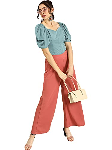 Image of Nefer Women's Solid V-Neck T-Shirt