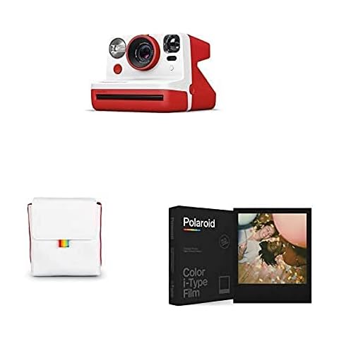 Polaroid Now Cámara instantánea i-Type con Bolsa y Película Black Frame Cover