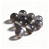 SANSWUNIU 30 piezass Cuentas de Piedra Energética，Cuentas Espaciadoras Sueltas Lisas，Redondas Sueltas Piedras Semipreciosas, para Fabricación de Joyas Bricolaje Artesanías(Size:4mm/0.16inch)