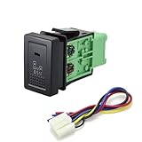 Bouton Poussoir 1 bouton de commande de volant pour radar de stationnement à LED BSM DRL, compatible avec Suzuki SX4 Swift Grand Vitara 06-12 Verrouillage Autobloquant(BSM)