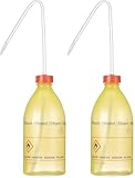 neoLab ecoLab LDPE Schriftspritzflaschen, Gelb/Transparent, Ethanol, 500mL Kapazität (Packung mit 2)