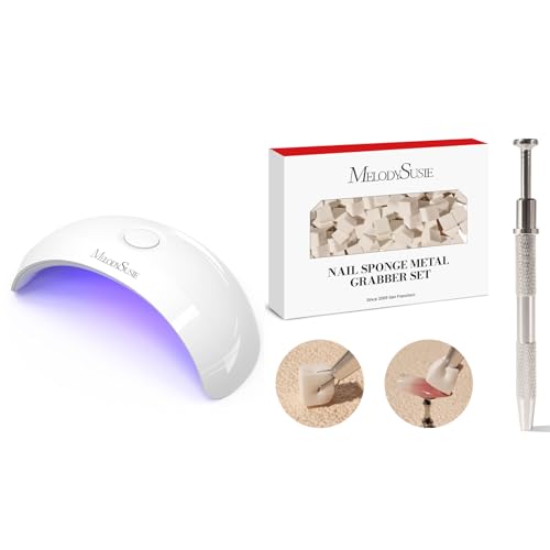 Image of MelodySusie Portable UV LED Lamp for Semi Cured Gel Nail Strips and Sponges, Ideal for Ombre
