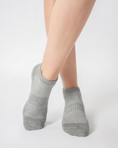 Image of Niorasen Ankle Socks for Women, 6 Pairs Breathable Bamboo Viscose Low Cut Thin Socks,Moisture Wicking Casual Sports Running