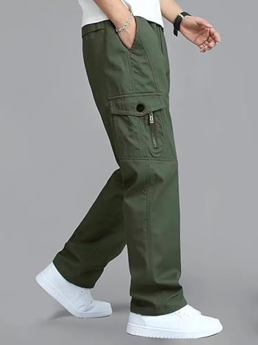 Image of Cargo for Men || Cotton Cargo Pant || Drawstring Waist Pant (Also Available in Plus Sizes) (W-Cargo-117-120)
