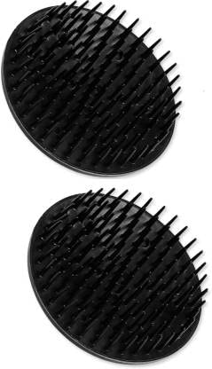 AGLOR Plastic Scalp Massager Brushes, Massage Hair Brush Floriated Shower Comb For Deep Cleaning Hair Men’s Hand Brush Growth Beard Brush Pet Grooming Round Palm Brush
