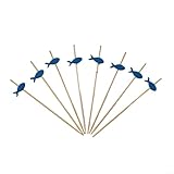 Blue Fish Lot de 100 pics à apéritif et brochettes de fruits pour événements sur le thème ...