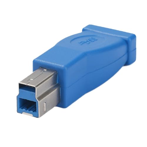 Adaptador USB B macho 3.0 a conectores hembra tipo C para impresoras y discos duros que garantiza una transferencia rápida de datos y adaptador de transferencia de datos de velocidad de carga