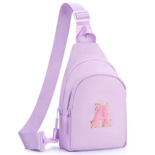 Fystdtote Gifts for Teen Girls Kids | Birthday Gift for 3 4 5 6 7 8 9 10 11 12 13 14 Year Old Girl Crossbody Sling Bag Backpack Fanny Pack Purse Cute Trendy Stuff - Lavender A