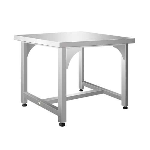 Adjustable Stainless Steel Table, Commercial Heavy Duty Table, Commercial Work Table, for Mechanical Industry, Electronic Maintenance, Gardens and Garages(120 * 60 * 80cm/47.2 * 23.6 * 31.4