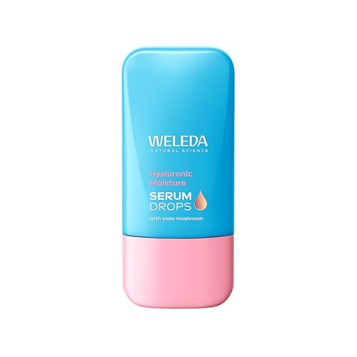 Weleda - Booster Drops Hidratante, Sérum Ligero, Aporta Hidratación Intensa Durante 24h, con Ácido Hialurónico y Hongo de las Nieves, 100% Natural, Textura Gel, Vegano - 30 ml