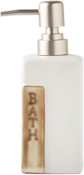 Kitchen Soap Dispenser Ceramic Simple Soap Dispenser Hand Sanitizer Bottle Press Bottle Shower Gel Shampoo Bathroom Bottle Suitable for Bathroom Bathroom Soap Dispenser(C)