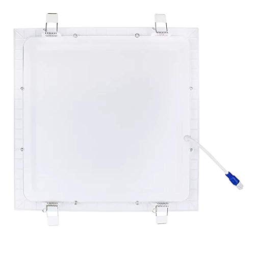 Kit 10 Painel Plafon Led 18W Quadrado Embutir Branco Frio