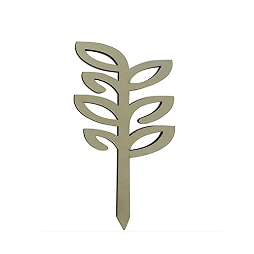 Wooden Hanging Houseplant Trellis for Climbing Plants Indoor Potted Plant Small Climbing Plant Trellis Supporting Tool (Leaves Shaped)