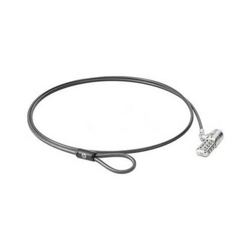 HP AY475UT Notebook Combo Lock - Combination Lock - Galvanized Steel - 6.50 ft