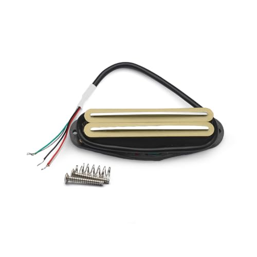 Micro Alnico 2 Dual Hot Rail Humbucker guitare Fender Strat Squier Stratocaster blanc crème