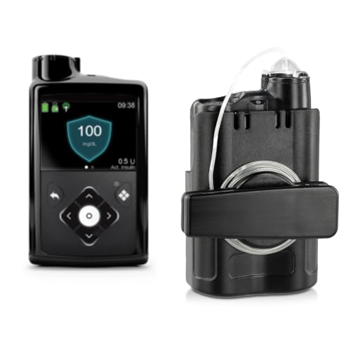iGuerburn Insulinpumpen-Schutzhülle ausschließlich für Medtronic MiniMed 780G mit 360°-Drehgürtelclip - Ideales Zubehör für Diabetiker