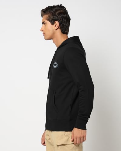 Image of Gap Men Graphic Printed Regular Fit Full Sleeves Hooded Sweatshirt