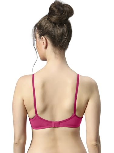 Image of SONARI Wire Free Padded Bra | Medium Padding for Support, Medium Coverage, Soft Cotton Polyester Material, Adjustable Straps with Hook & Eye Closure, Wash Only - 007