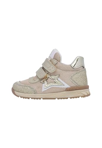 Baskets en cuir et tissu Falcotto pour premiers pas de bébé