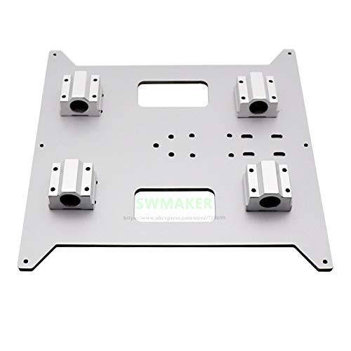 Lysee 3D Printer Parts & Accessories - Y Carriage Upgrade Aluminum Composite Plate 4mm Thickness for Maker Select, Duplicatior i3, i3 Mega 3D Printers - (Size: RJ4JP-01-08 Set)