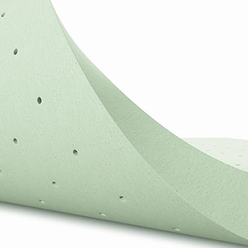 Image of Novilla 2 Inch Mattress Topper Twin XL, Ventilated Memory Foam Mattress Topper With Gel Infusion For Comfort & Cooling Night Sleep, Ultra Soft Twin XL Mattress Topper- Ergonomic Design & Skin-friendly
