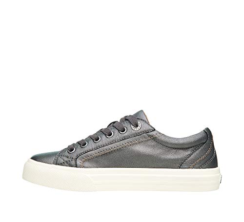 Image of Taos Plim Soul Lux Women's Sneaker - Soft Premium Leather Lace Up Sneakers with All Day Walking Comfort and Support Pewter Leather 10 (M) US