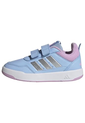 adidas Unisex Kids TENSAUR Sport 3.0 Hook and Loop Shoes Kids, Clear Sky/Silver met./Bliss Lilac, 12 UK Child