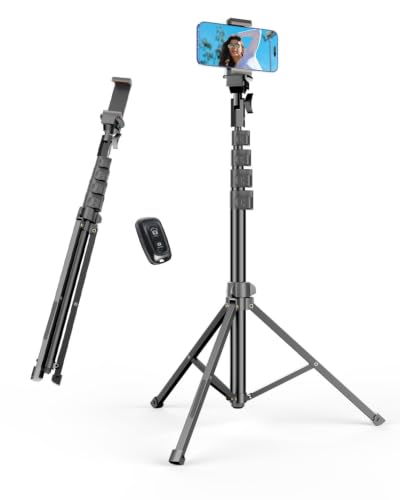 EMART 62 Cell Phone Tripod Stand with Remote
