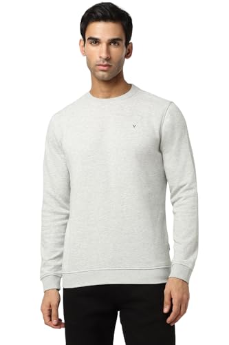 Image of Van Heusen Men Round Neck Cotton Sweatshirt