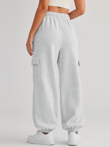 Image of AUTOMET Womens Cargo Sweatpants Oversized Fleece Joggers Fall Fashion Outfits Y2k Clothes 2024 with Pockets