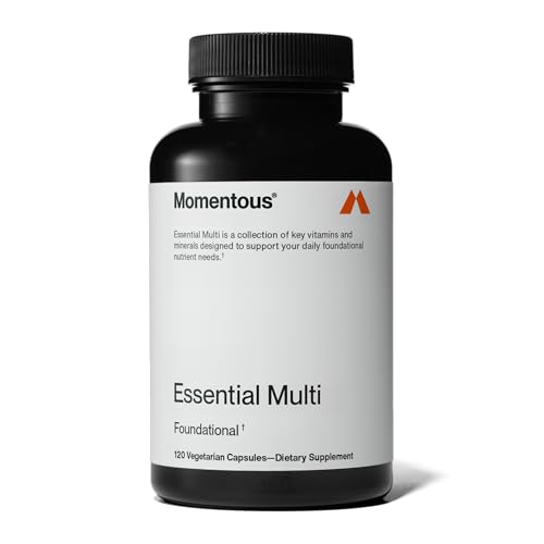 Momentous Essential Multivitamin for Women & Men - Complete Vitamin & Mineral Complex for Athletes & Wellness Enthusiasts - GMO-Free, Gluten-Free, 30 Servings