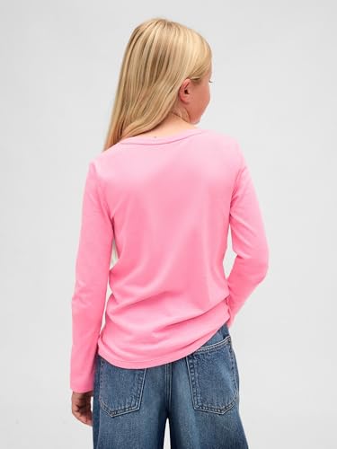 Image of Gap Girls Long Sleeve Logo Tee T-Shirt