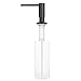 Samodra Sink Soap Dispenser, Metal Pump Head Liquid Lotion Countertop Kitchen Bathroom Soap Dispenser with 17 OZ PET Bottle (Black Matte)