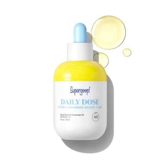 Supergoop! Daily Dose Hydra-Ceramide Boost + SPF 40 Oil PA+++, 1 fl oz - Broad Spectrum Sunscreen Serum - Helps Replenish, Hydrate & Protect Skin - For All Skin Types