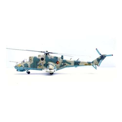 Helicóptero Mi-24 de metal escala 1:72 modelo ruso coleccionable color verde B