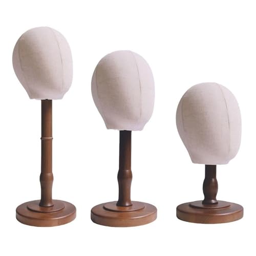 menolana Cabeça de manequim, suporte para perucas, suporte para chapéus, suporte para perucas, supor