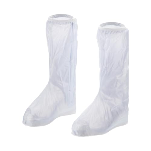Cubiertas impermeables para zapatos M METERXITY - Galochas reutilizables antideslizantes plegables con cremallera, para deportes al aire libre (XL, Blanco) miniatura 1