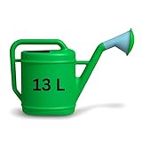 Capacité de 13 litres, idéale pour arroser efficacement vos plantes, garantissant une hydratation optimale pour un jardin luxuriant et en pleine santé.