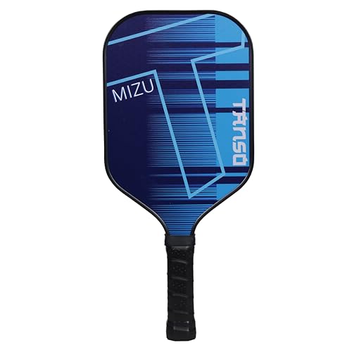TANSO MIZU Fiberglass Pickleball Paddle with Free Paddle Cover (230 Grams, Polypropylene Honeycomb Core) - Prussian Blue
