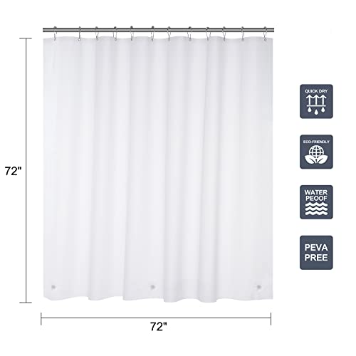 Titanker Plastic Shower Curtain Liner 72 X 72 Frosted Shower Liner Waterproof Lightweight Cute Shower Curtains For Bathroom With Magnets And Rustproof Grommets #TOP5