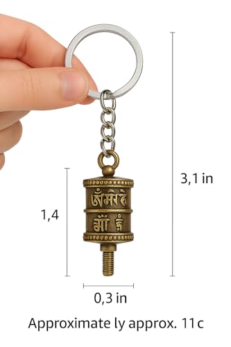 Image of Guardian Bell KeyChain Tibetan Key Chain Good Luck Key Chain