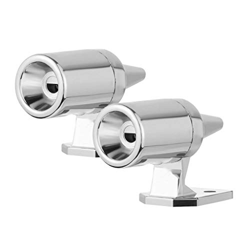 CapsA 2 PCS Auto Deer Whistle Count Deer Alert Deer Warning Ultrasonic Wildlife Warning Device Save A Deer Easy Mount Adhesive Auto Motorcycle Whistles Warning Devices for Cars Motor (Silver) - Thumbnail 3