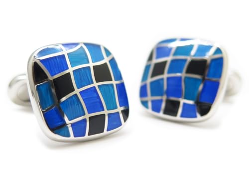 モンアート(MONART) ダンディ サミール カフス（ブルー） カフスボタン カフリンクス
