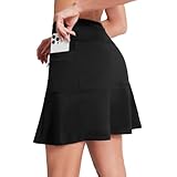 Design à 6 poches : 3 poches extérieures pour ranger votre téléphone et d'autres objets essentiels, 1 poche zippée à la taille pour vos clés, 2 poches élastiques sur le short intégré pour ranger les balles de tennis et de golf