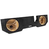 NVX Custom Fit Dual 12' Sealed Subwoofer Enclosure for 2002-2018 Ram Quad & Crew Cab | Down-Firing Empty Sub Box | CNC Precision-Cut MDF with Premium Carpet