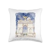 The Bridge to Glory – Triumphal Arch American Structure 2028 Throw Pillow