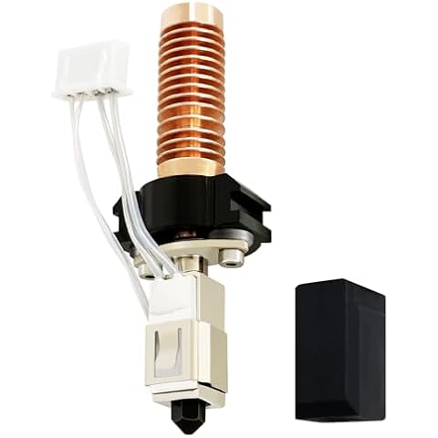 HzdaDeve Upgrade Ceramic Nozzle Hotend Kit for Adventurer 5M Quick-Detachable Hot End for Adventurer 5M Pro 0.4MM Hardened Nozzle High Speed Printing Print Head for Flashforge Printer Accessories Cover