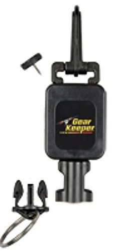 Gear Keeper Locking Small Scuba Dive Light Retractor - Scuba Gear With Combo Mount, Snap Clip & Threaded Stud & QC-II Split Ring Accessory - Scuba Diving Accessories - Made in USA